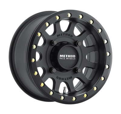 Method MR401 UTV Beadlock 14x7 4+3/+13mm Offset 4x156 132mm CB Matte Black w/BH-H20875 Wheel