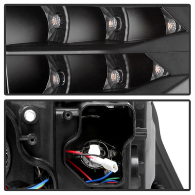 Spyder 09-12 BMW E90 3-Series 4DR Projector Headlights Halogen - LED - Black - PRO-YD-BMWE9009-BK