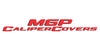 MGP 4 Caliper Covers Gloss Red Engraved with Corvette C4 (Full Kit 4 Pieces)