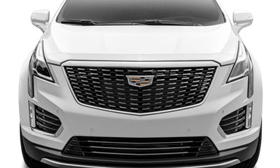 AVS 17-18 Cadillac XT5 Aeroskin Low Profile Hood Shield - Chrome