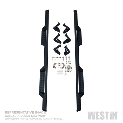 Westin/HDX 17-18 Ford F-150 SuperCrew Drop Nerf Step Bars - Textured Black