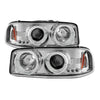 Spyder GMC Sierra 1500/2500/3500 99-06 Projector Headlights LED Halo LED Chrome PRO-YD-CDE00-HL-C