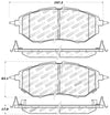 StopTech Performance 05-08 Legacy 2.5 GT Front Brake Pads