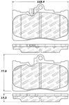 StopTech Performance 06 Lexus GS300/430 / 07-08 GS350 / 06-08 IS350 Front Brake Pads