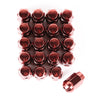 Rugged Ridge Wheel Lug Nut Set of 20 Red 1/2-20