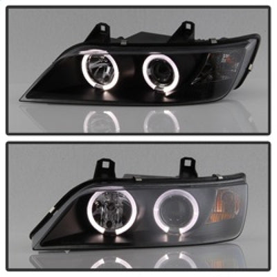 Spyder BMW Z3 96-02 Projector Headlights LED Halo Black High H1 Low H1 PRO-YD-BMWZ396-HL-BK