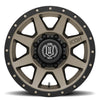 ICON Rebound 17x8.5 8x170 6mm Offset 5in BS 125mm Bore Titanium Wheel
