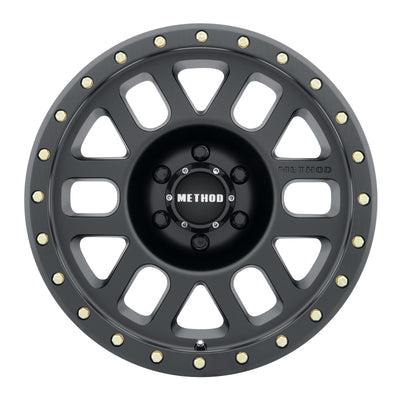 Method MR309 Grid 17x8.5 0mm Offset 6x135 94mm CB Matte Black Wheel