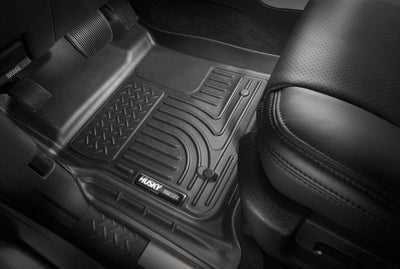 Husky Liners 08-12 Honda Accord (4DR) WeatherBeater Combo Black Floor Liners (One Piece for 2nd Row)