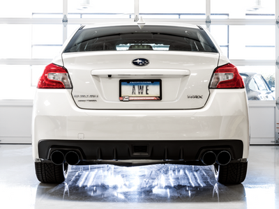 AWE Tuning 2015+ Subaru WRX VA Sedan Touring Edition Exhaust - Diamond Black Tips (102mm)