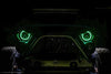 Oracle 7in High Powered LED Headlights - Black Bezel - Green