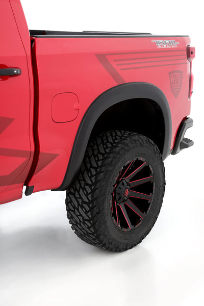 Lund 2019 Chevy Silverado 1500 SX-Sport Smooth Elite Series Rear Fender Flares - Black (2 Pc.)