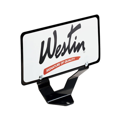 Westin Bull Bar License Plate Relocator - Black