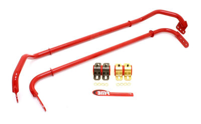 BMR 10-11 5th Gen Camaro Front & Rear Sway Bar Kit w/ Bushings - Red