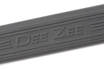 Deezee Universal Tubes - 3In Round Universal - Black Steel RegCab