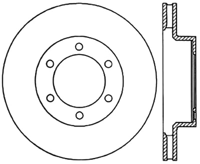 StopTech Power Slot 05-09 Toyota Tacoma/03-09 4 Runner Slotted Left Front Cryo Rotor