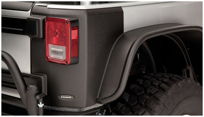 Bushwacker 07-18 Jeep Wrangler Trail Armor Rear Corners - Black