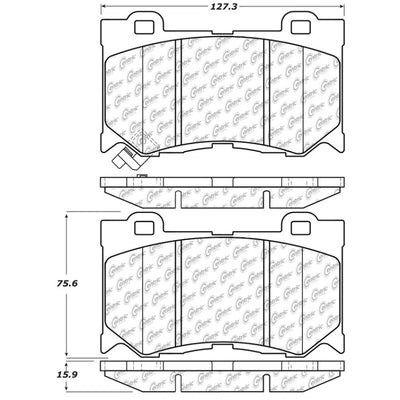 StopTech Street Touring 09-13 Infiniti FX35/FX37/FX45/FX50/08-13 G37 Front Brake Pads