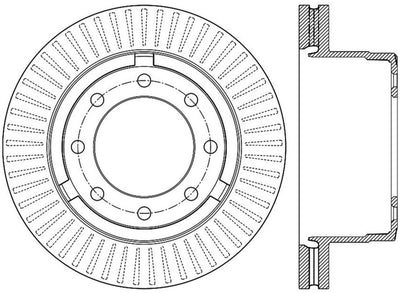 StopTech Power Slot 12-13 Ford F-250/F-350 Rear Right Slotted Rotor