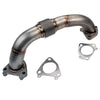 Wehrli 01-16 Chevrolet 6.6L Duramax 2in Stainless Driver Side Up Pipe w/Gaskets (Single/Twin Turbo)