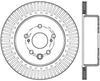 StopTech 13-14 Lexus GS300/350/400/430 Slotted Sport Rear Left Brake Rotor