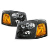 xTune 02-09 GMC Envoy OEM Style Headlights - Black (HD-JH-GEN02-AM-BK)
