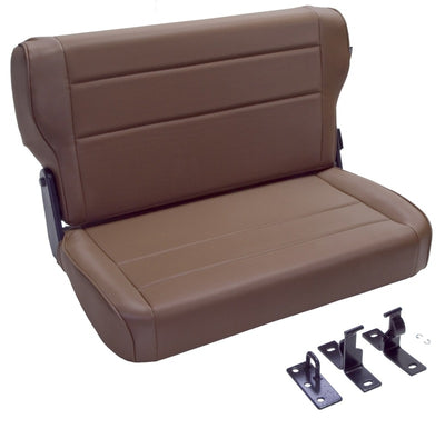 Rugged Ridge Fold & Tumble Rear Seat Spice 76-95 Jeep CJ / Jeep Wrangler