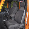 Rugged Ridge Seat Cover Kit Black 07-10 Jeep Wrangler JK 2dr