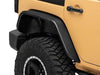 Officially Licensed Jeep 07-18 Jeep Wrangler JK Tubular Fender Flares w/ Jeep Logo- Rear