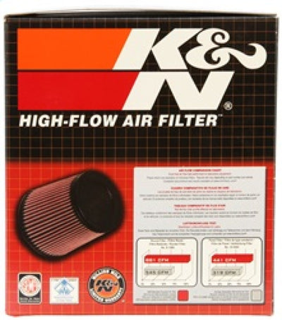 K&N Universal Rubber Filter 5in Flange ID x 6.5in Base OD x 4.5in Top OD x 4.125in Height