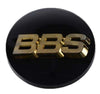 BBS Center Cap 70.6mm Black/Gold (4-tab) (56.24.120)