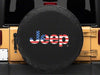 Officially Licensed Jeep 66-18 CJ5/ CJ7/ Wrangler YJ/TJ/JK American Flag Logo Spare Tire Cover-31In