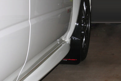 Rally Armor 02-07 Subaru WRX/STI/RS/2.5i (Wagons Req. Mod.) Black UR Mud Flap w/ Red Logo