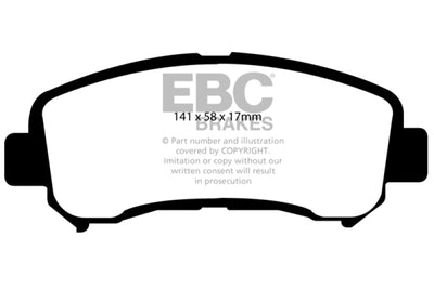 EBC 14+ Nissan Juke 1.6 Turbo Nismo RS Redstuff Front Brake Pads