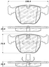 StopTech Performance 00-04 BMW M5 E39 / 00-06 X5 / 03-05 Range Rover HSE Front Brake Pads