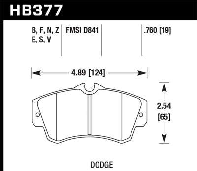 Hawk SRT4 HPS Street Front Brake Pads