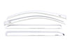 AVS 15-18 Chevy Silverado 2500 Crew Cab Ventvisor Front & Rear Window Deflectors 4pc - Chrome