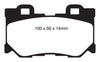 EBC 08-13 Infiniti FX50 5.0 Yellowstuff Rear Brake Pads