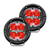 Rigid Industries 360-Series 4in LED Off-Road Spot Beam - Red Backlight (Pair)
