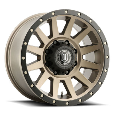 ICON Compression 18x9 8x6.5 12mm Offset 5.5in BS Bronze Wheel