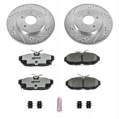 Power Stop 11-14 Ford Mustang Rear Z26 Street Warrior Brake Kit