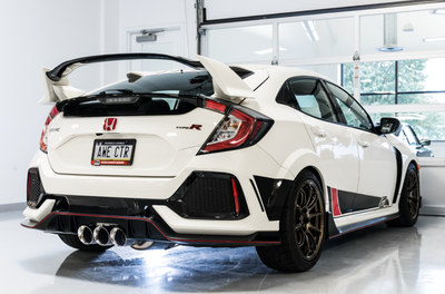 AWE Tuning 2017+ Honda Civic Type R Touring Edition Exhaust w/Front Pipe & Triple Chrome Silver Tips