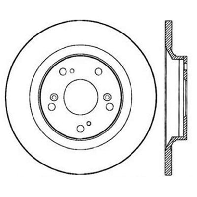 StopTech Power Slot SportStop 00-06 Honda S2000 Slotted Rear Left Rotor