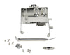 Kentrol 76-86 Jeep CJ Battery Tray with support arm - Polished Silver