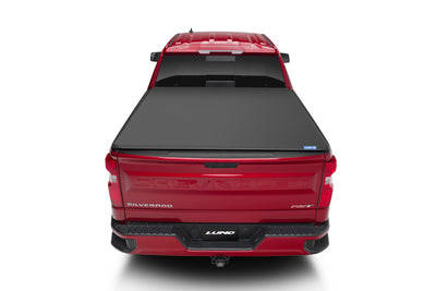 Lund 14-17 Chevy Silverado 1500 (6.5ft. Bed) Genesis Elite Tri-Fold Tonneau Cover - Black