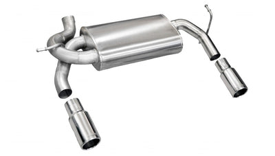 Corsa/dB Jeep 07-11 Wrangler 3.8L/12-14 Wrangler 3.6L Polished Sport Axle-Back Exhaust