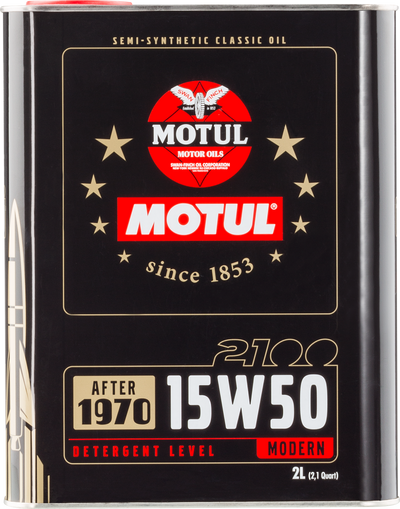 Motul 15W50 Classic 2100 Oil - 10x2L