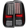 ANZO 2008-2015 Ford F-250 LED Taillights Black