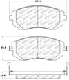 StopTech Street Touring 03-05 WRX/ 08 WRX Front Brake Pads