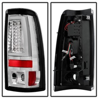 Spyder Chevy Silverado 1500/2500 03-06 Version 2 LED Tail Lights - Chrome ALT-YD-CS03V2-LED-C